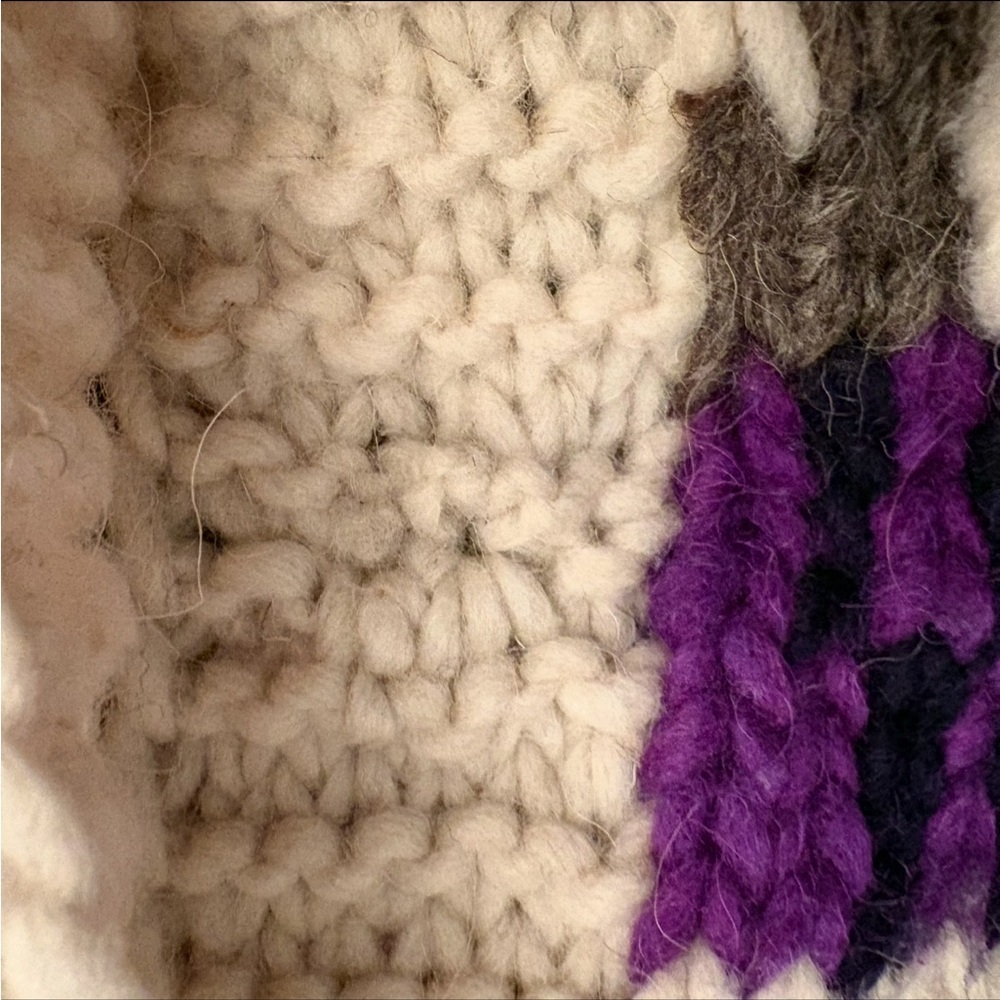 Vintage Nuevo Americana wool knit cardigan button front - Picture 13 of 13